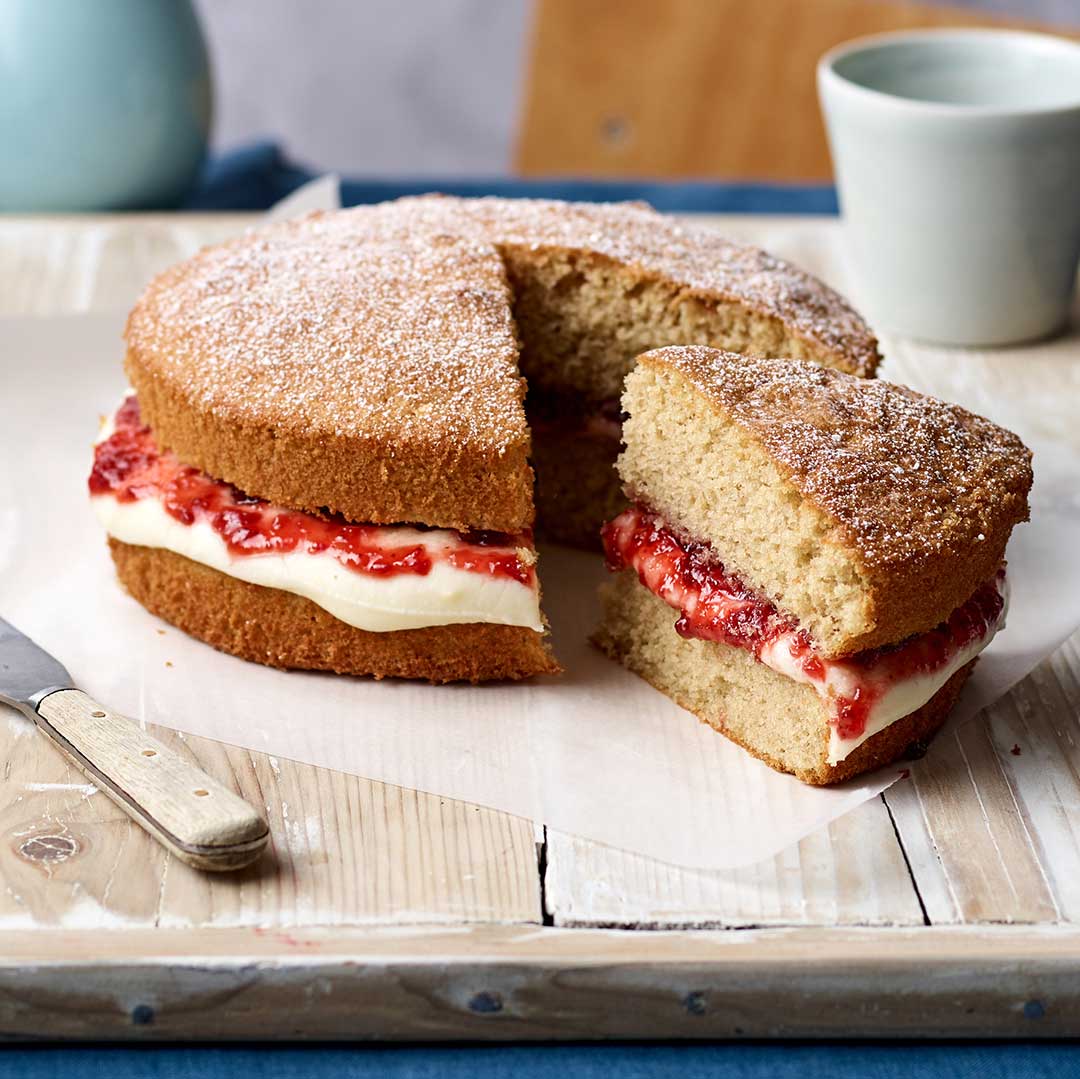 Buckwheat Flour Victoria Sponge Layer Cake