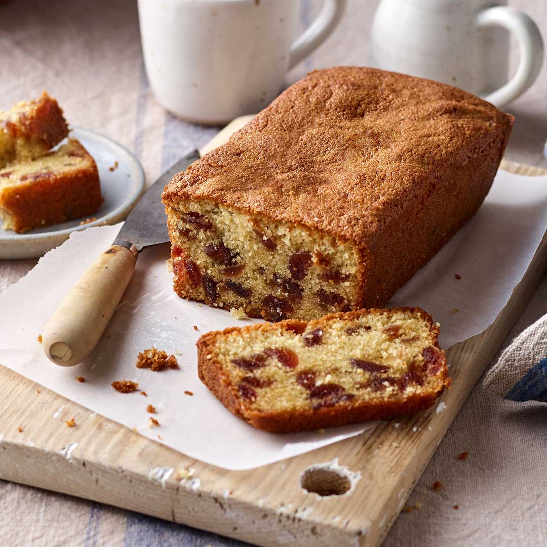 Cherry Almond Loaf Cake