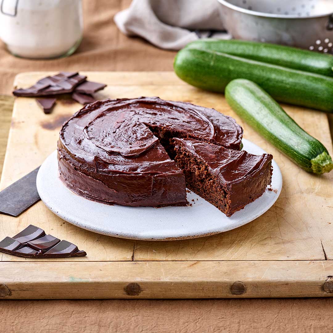Coconut Flour Chocolate Courgette Cake