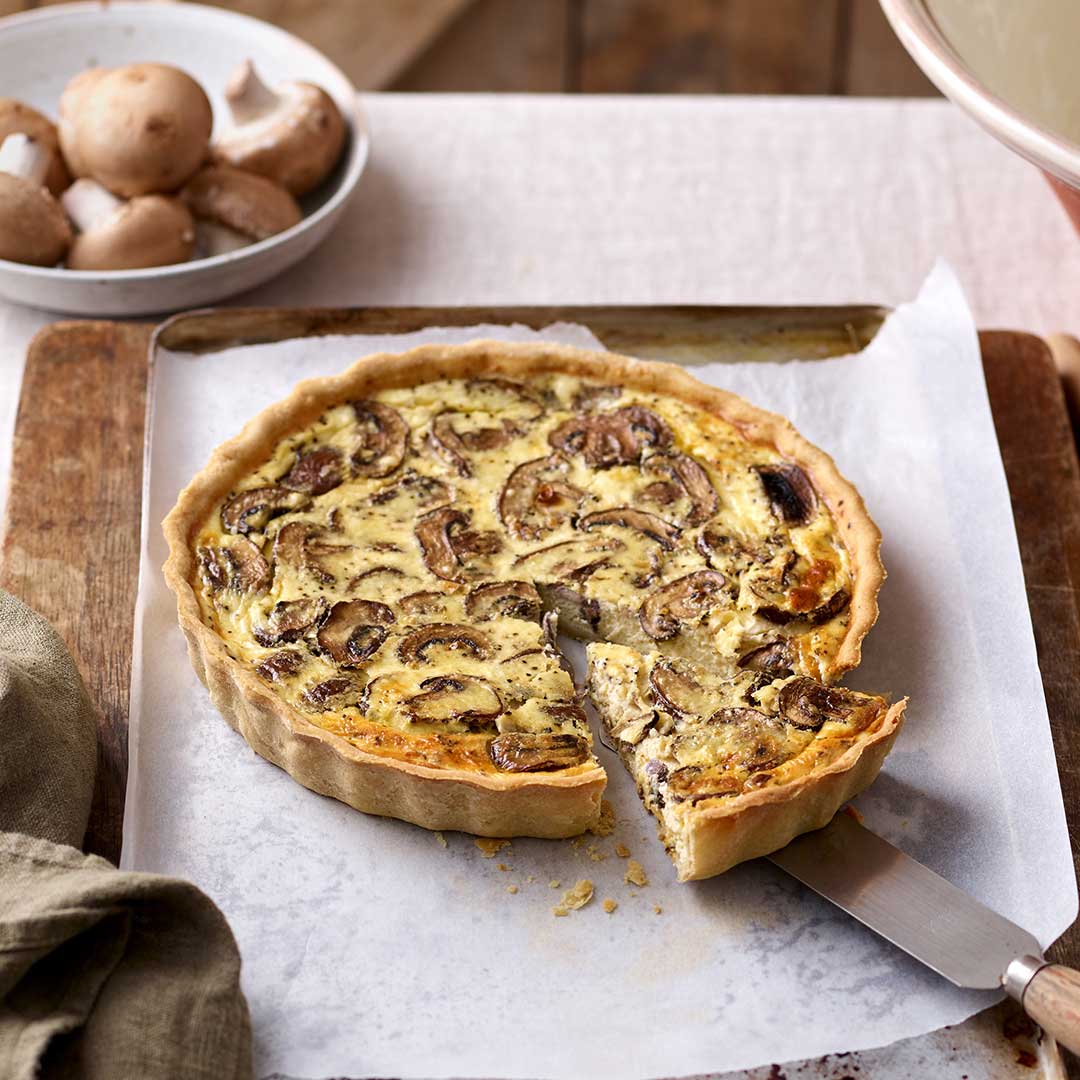 Coconut Flour Pastry Mushroom Quiche