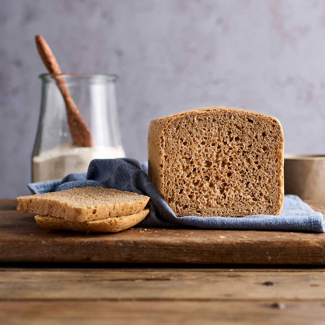 Einkorn and White Flour 50-50 Bread Machine Loaf
