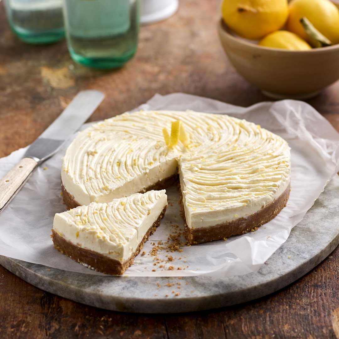 Lemon Cheesecake With Digestive Biscuiit Base