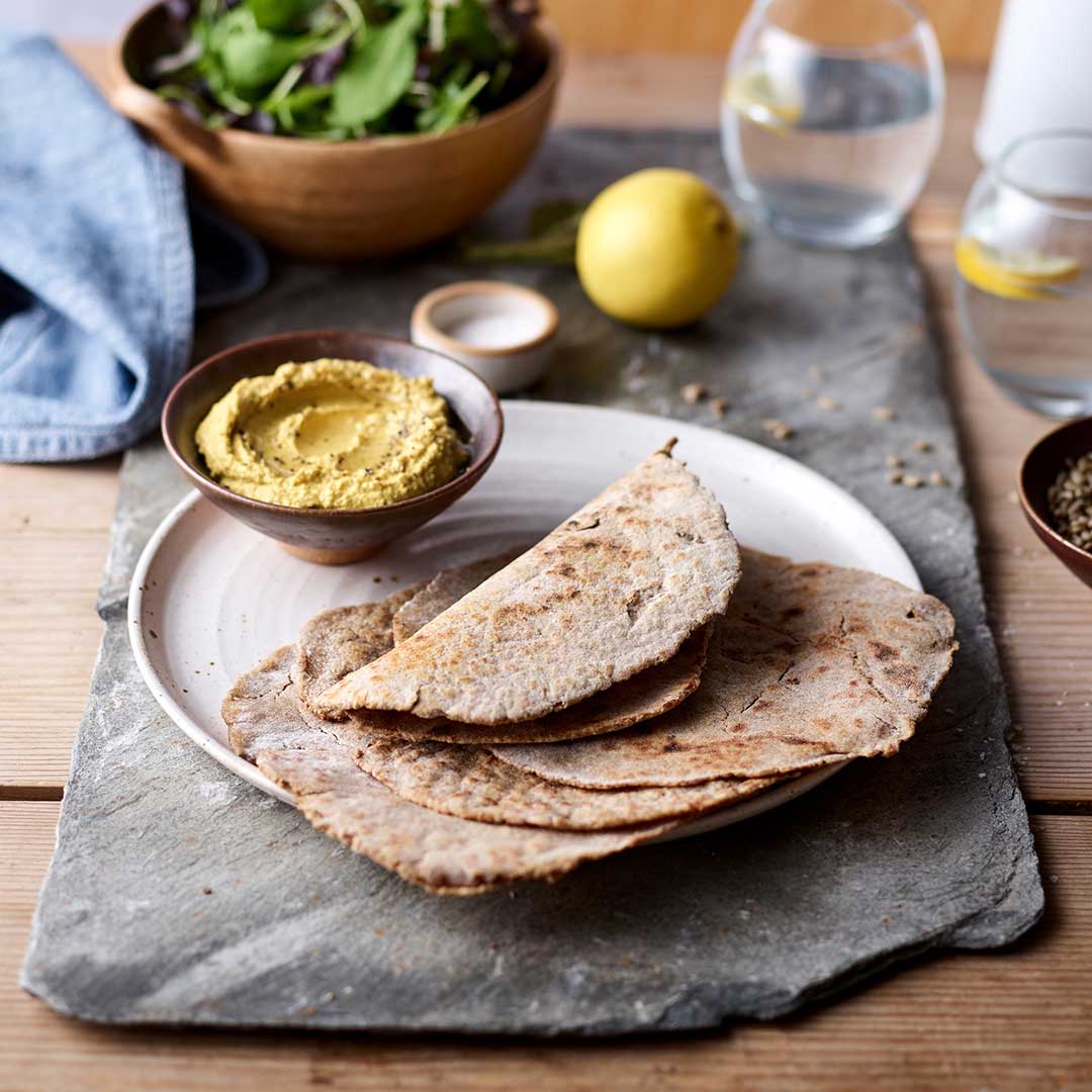 Rye Wholemeal Chapati Flatbreads