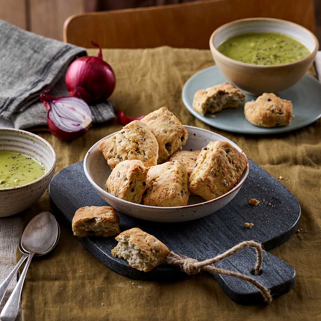 Sage And Red Onion Scones