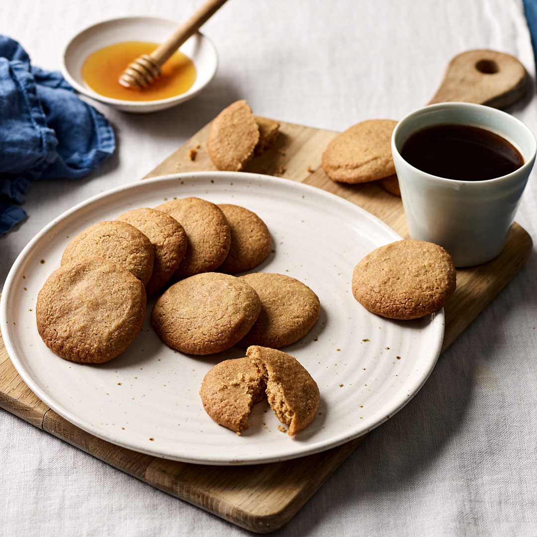 Spelt Wholemeal Honey And Cinnamon Cookies