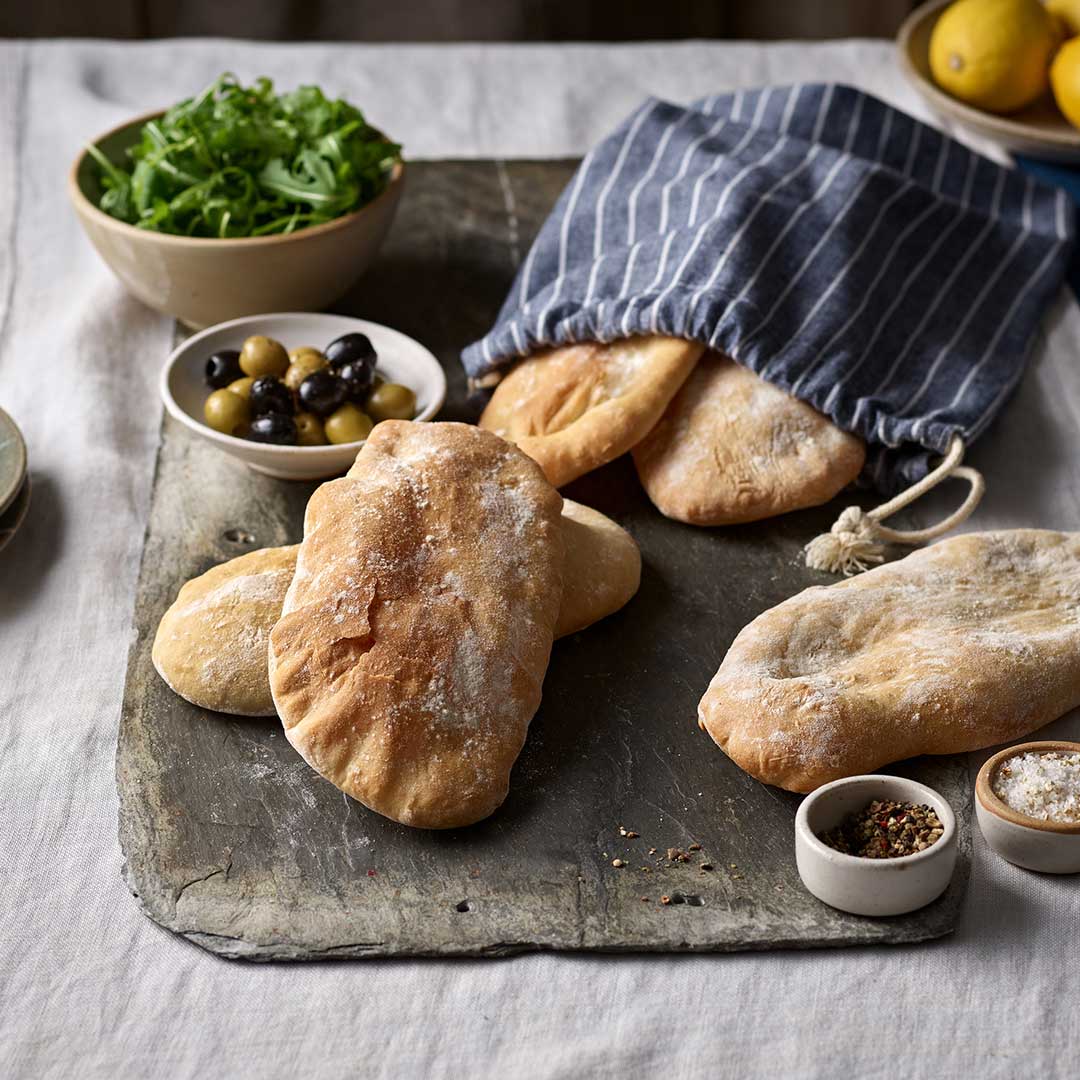 Spelt Wholemeal Pitta Flatbreads