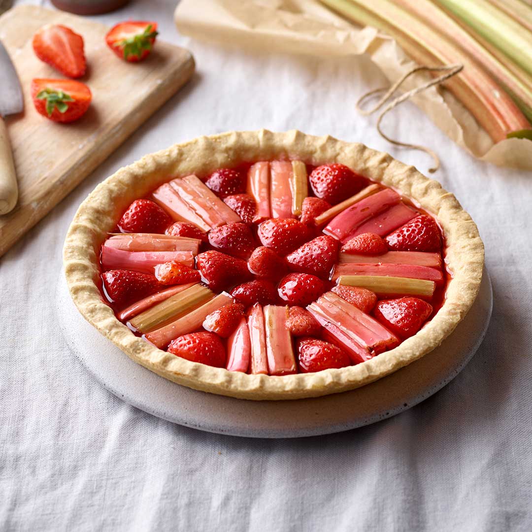 Strawberry And Rhubarb Tart