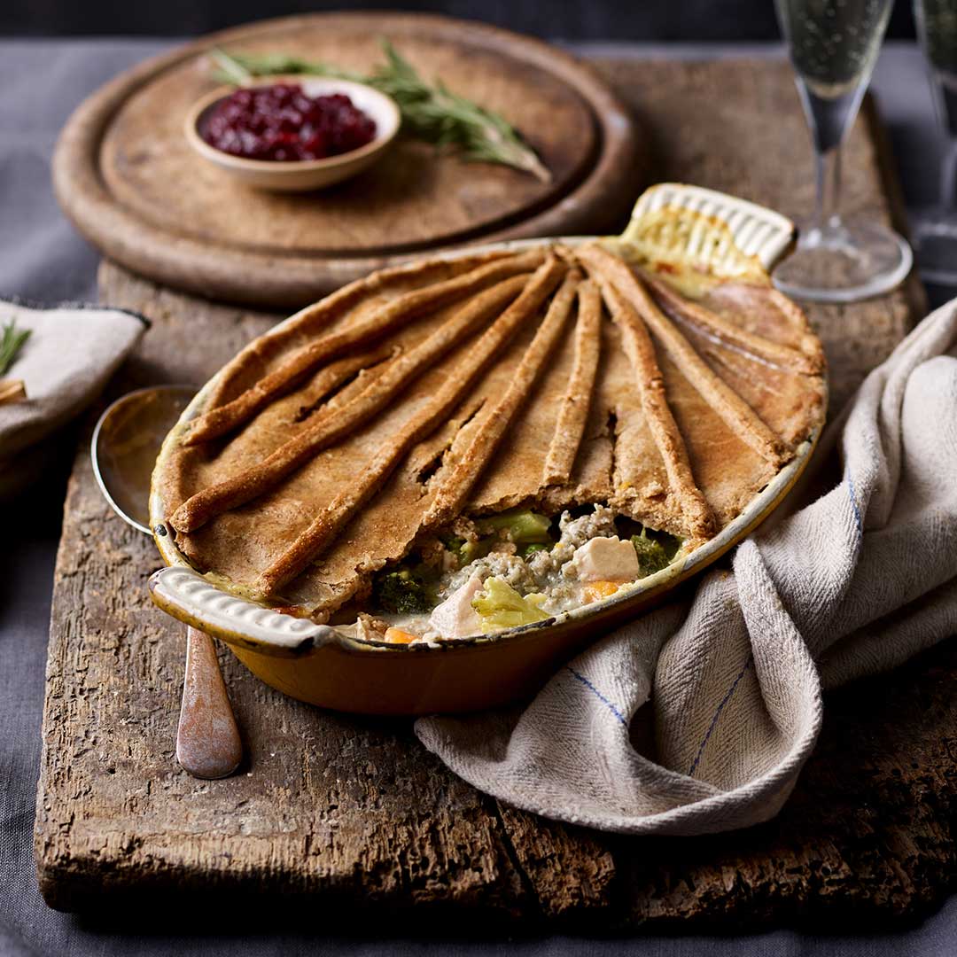 Turkey Pie With Wholemeal Pastry And Christmas Leftovers