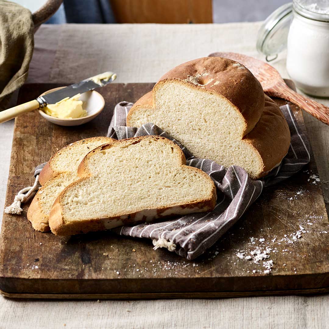 White Bread Cottage Loaf