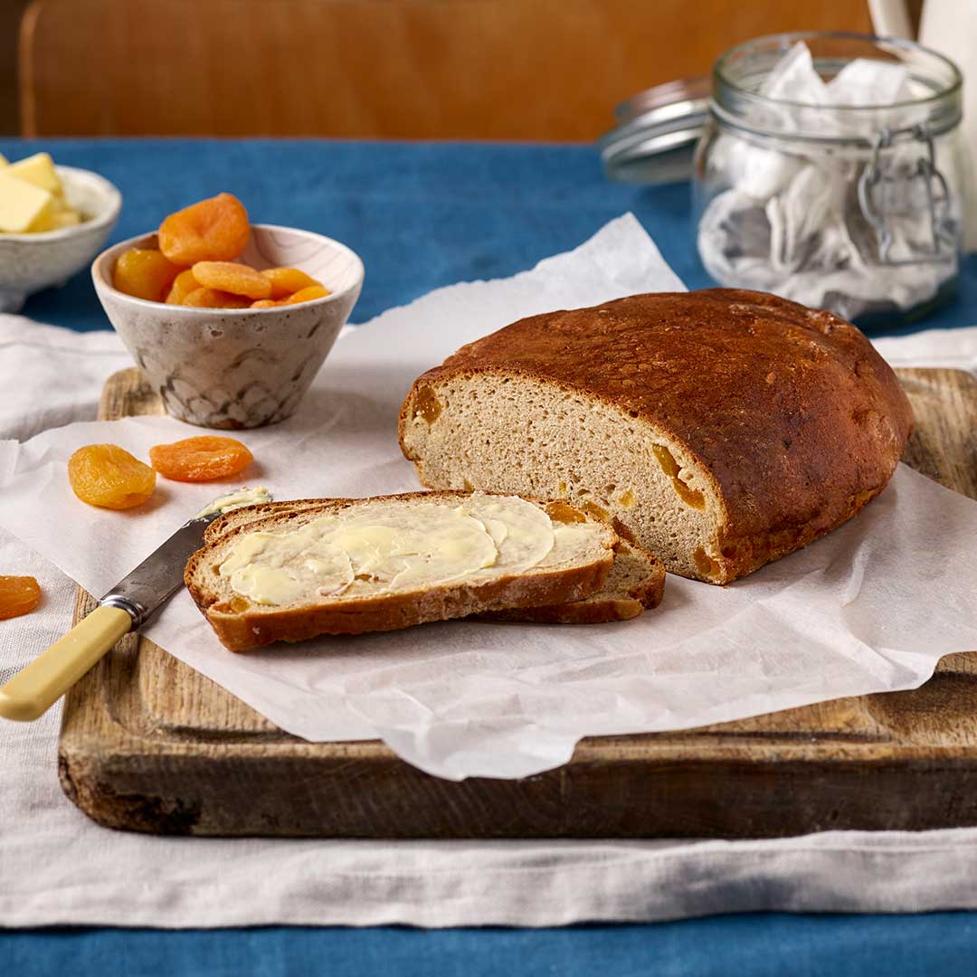 White Rye And Apricot Tea Bread