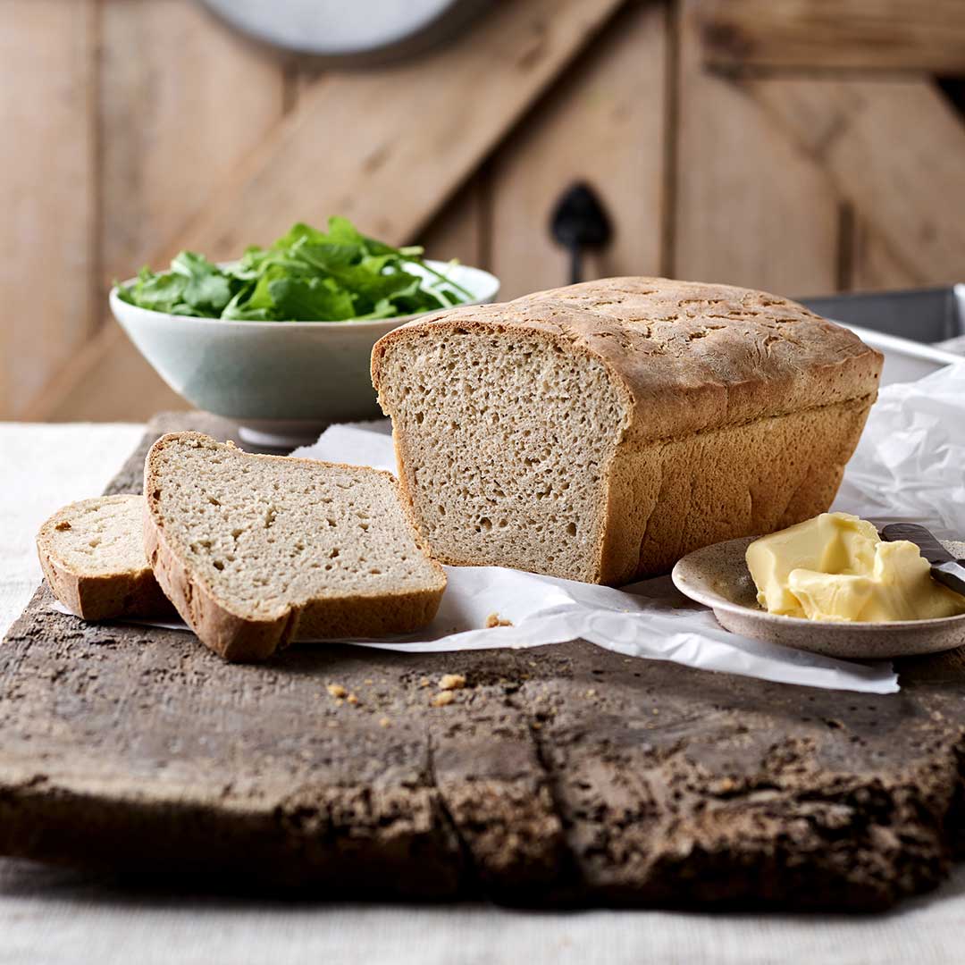 White Rye Bread Loaf
