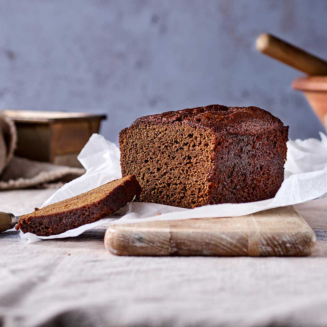 White Spelt And Sticky Ginger Loaf Cake