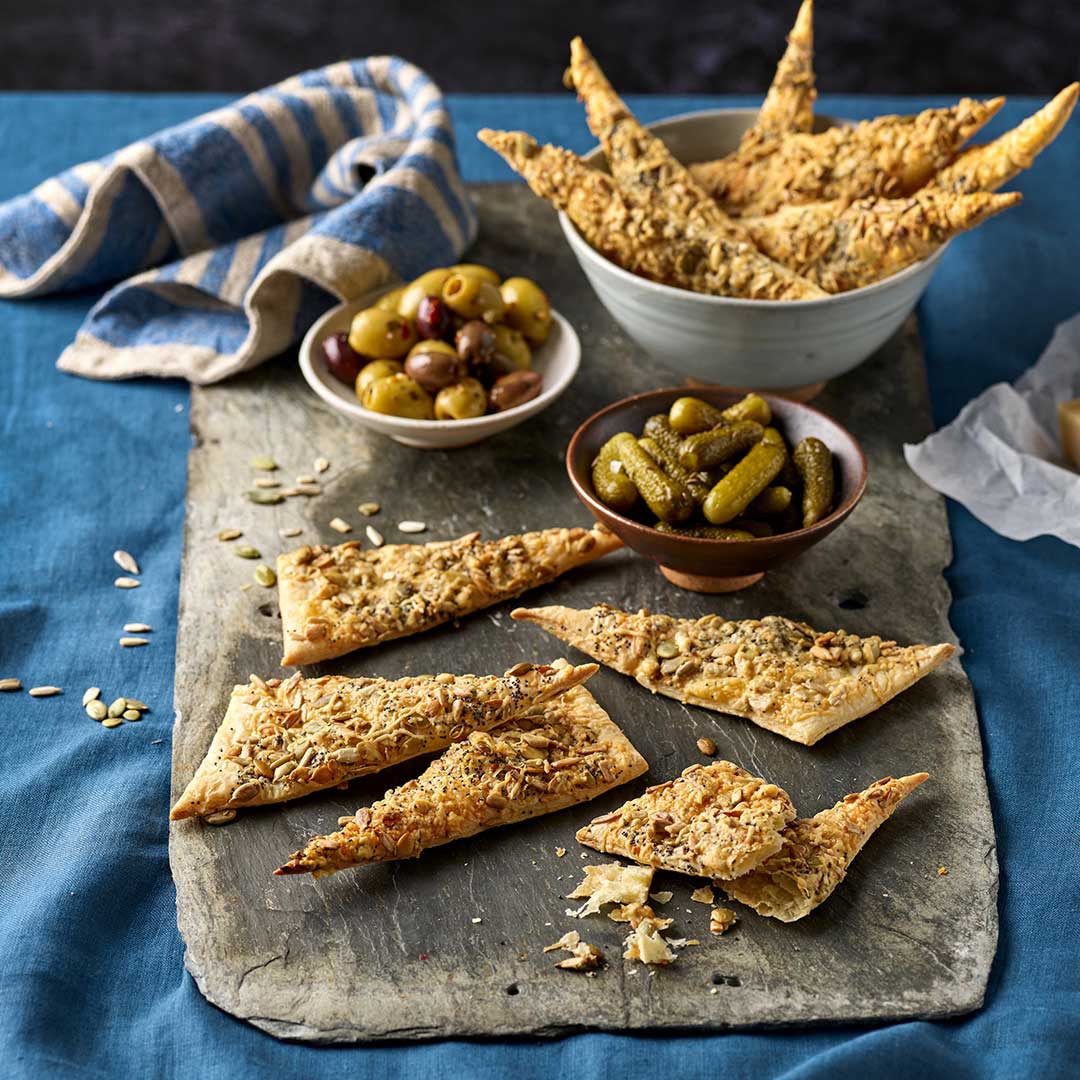 White Spelt Seeded Crackers