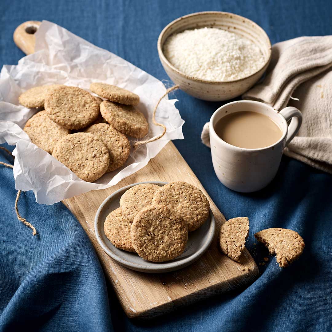Wholemeal Coconut Icebox Cookie Biscuits