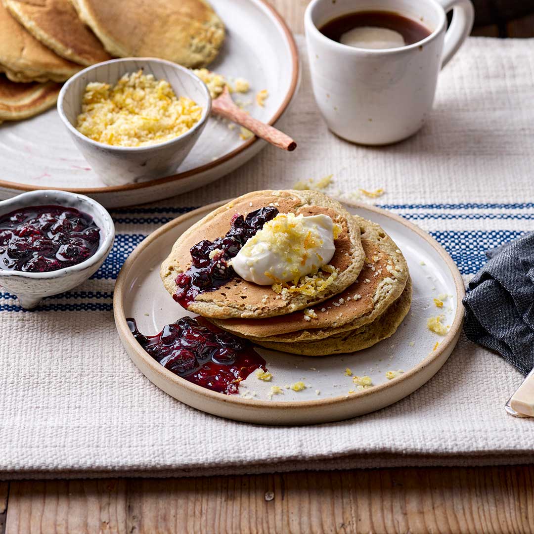 Wholemeal Rye Pancakes