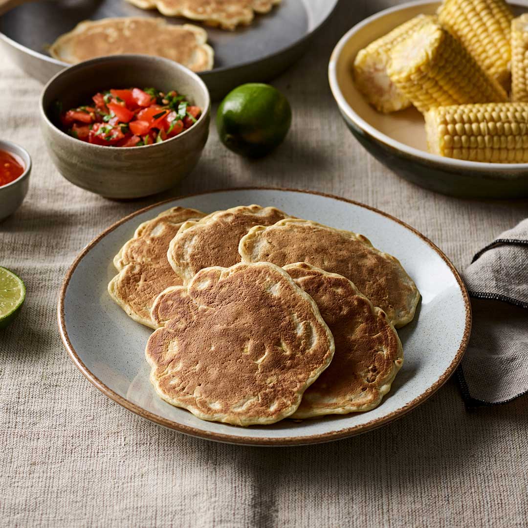 Sweetcorn Fritters And T Omato Salsa