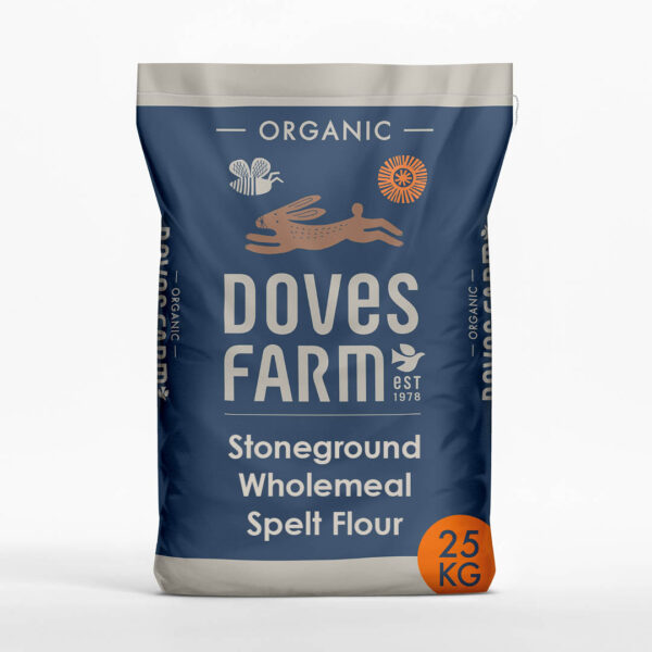 Organic Stoneground Wholemeal Spelt Flour 25kg