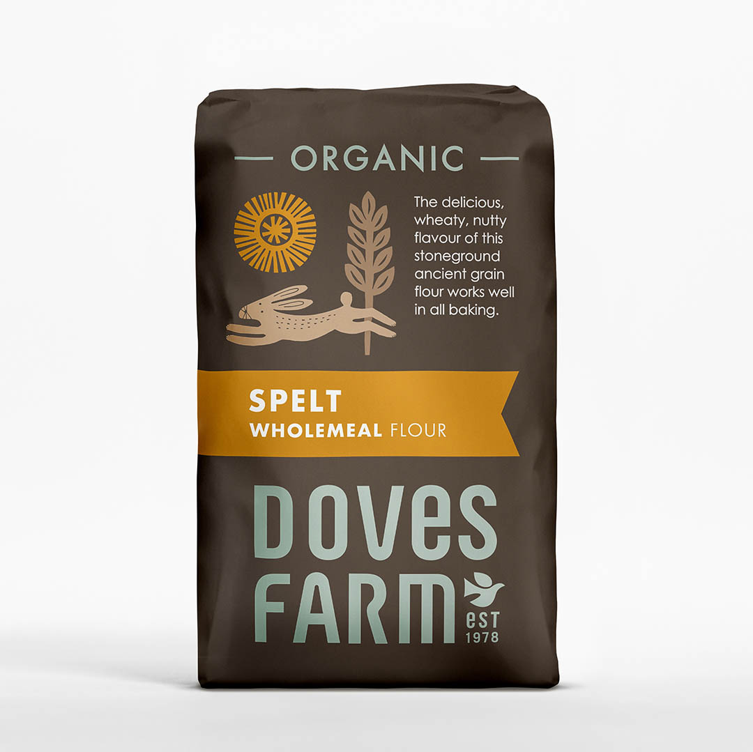 Organic Stoneground Wholemeal Spelt Flour 1kg