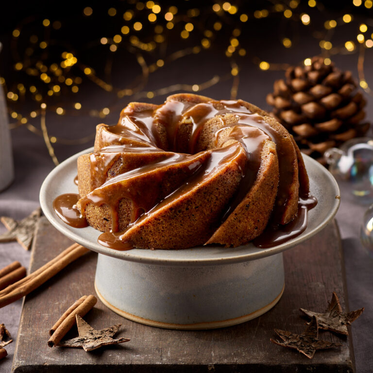 Wholemeal Sticky Toffee Christmas Bundt Pudding Recipe